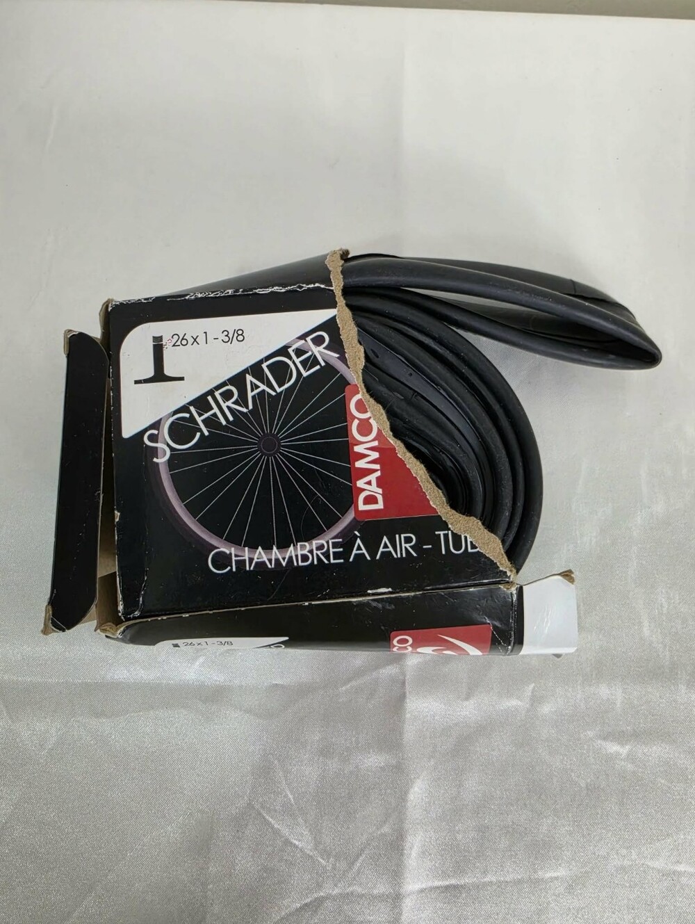 Black Replacement Bicycle Inner Tube
